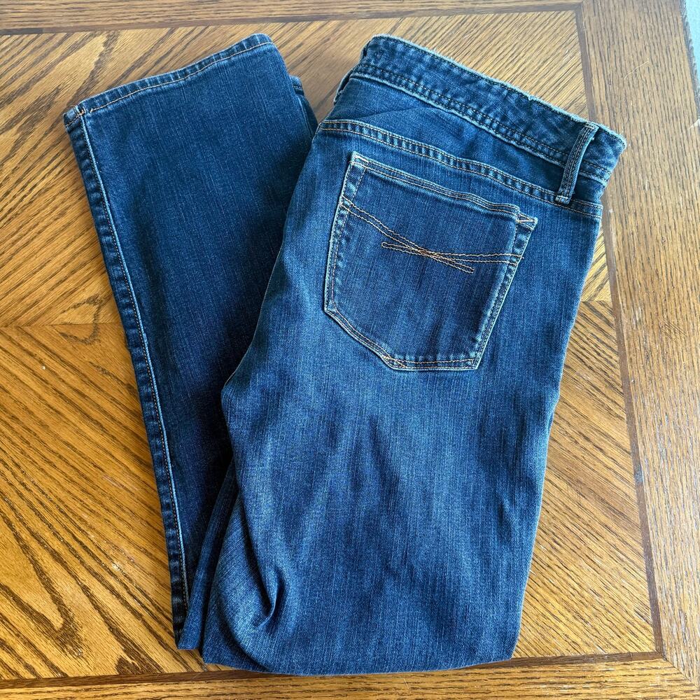 Gap Low Rise Straight Leg Cotton Blue Jeans Womens Size 31 12